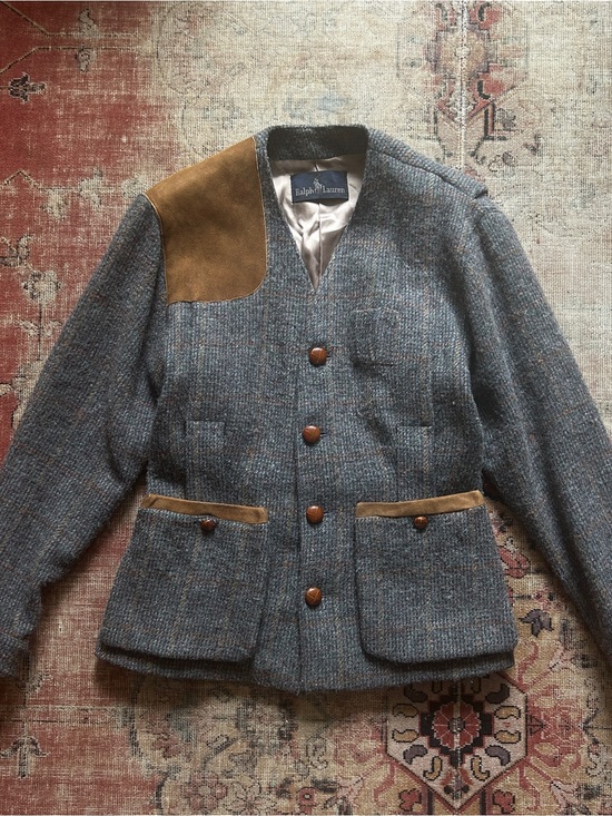 Ralph Lauren Jackets & Blazers - Vintage 1970’s Ralph Lauren Wool Hunt Jacket with Suede Patch